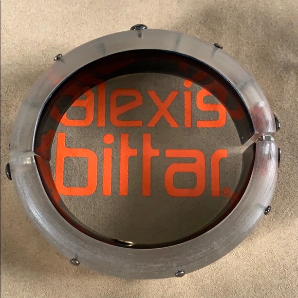 Alexis Bittar charcoal studded Lucite bracelet - Picture 4 of 4